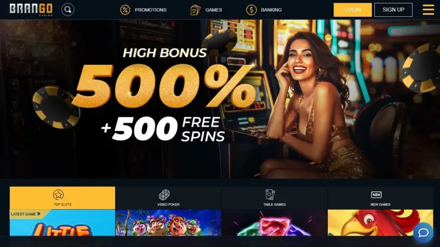 Brango Casino $100 Free Chip Offer