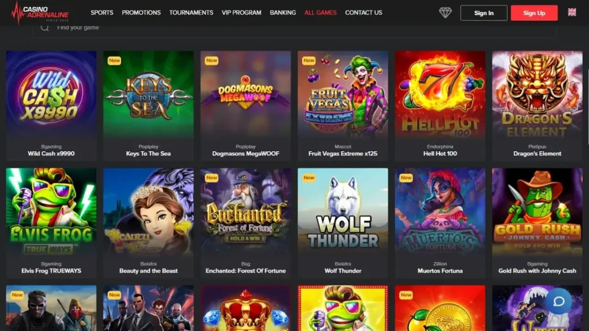 Casino Adrenaline: No Deposit Bonus, Login And Reviews