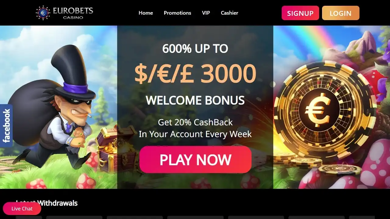 EuroBets Casino: Login, Promotions, Bonuses, and More