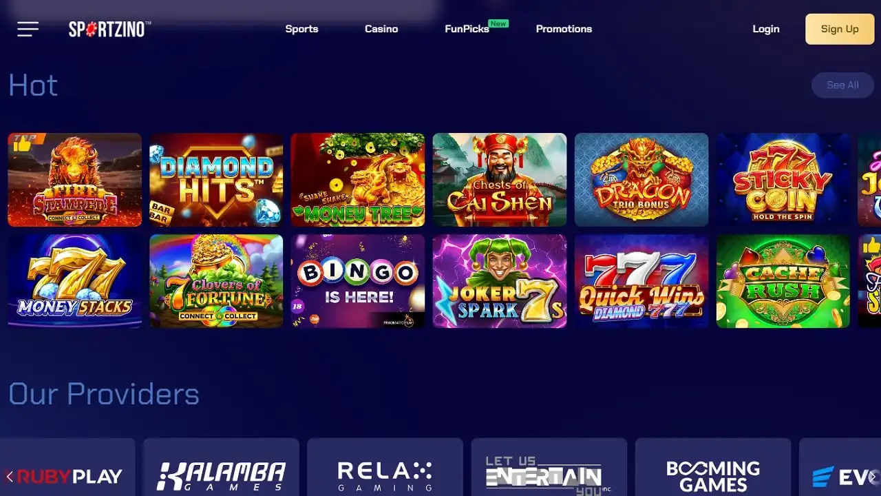 Sportzino Casino Login