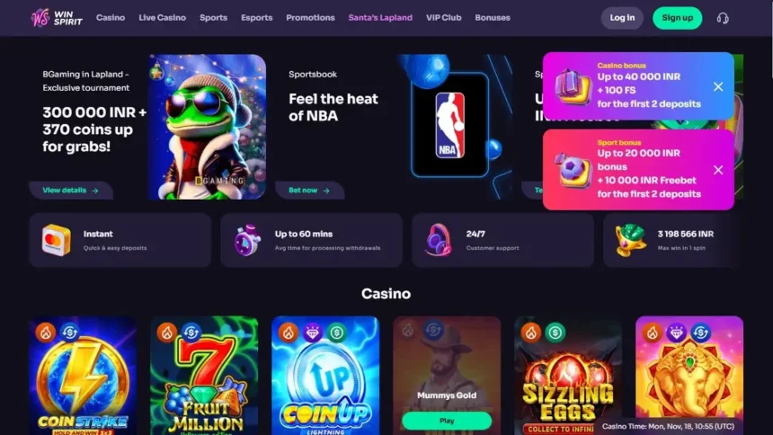 WinSpirit Casino: Login, App, No Deposit Bonus & Reviews