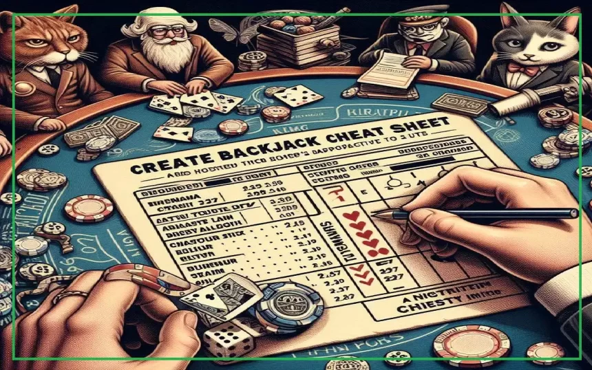 blackjack cheat sheet