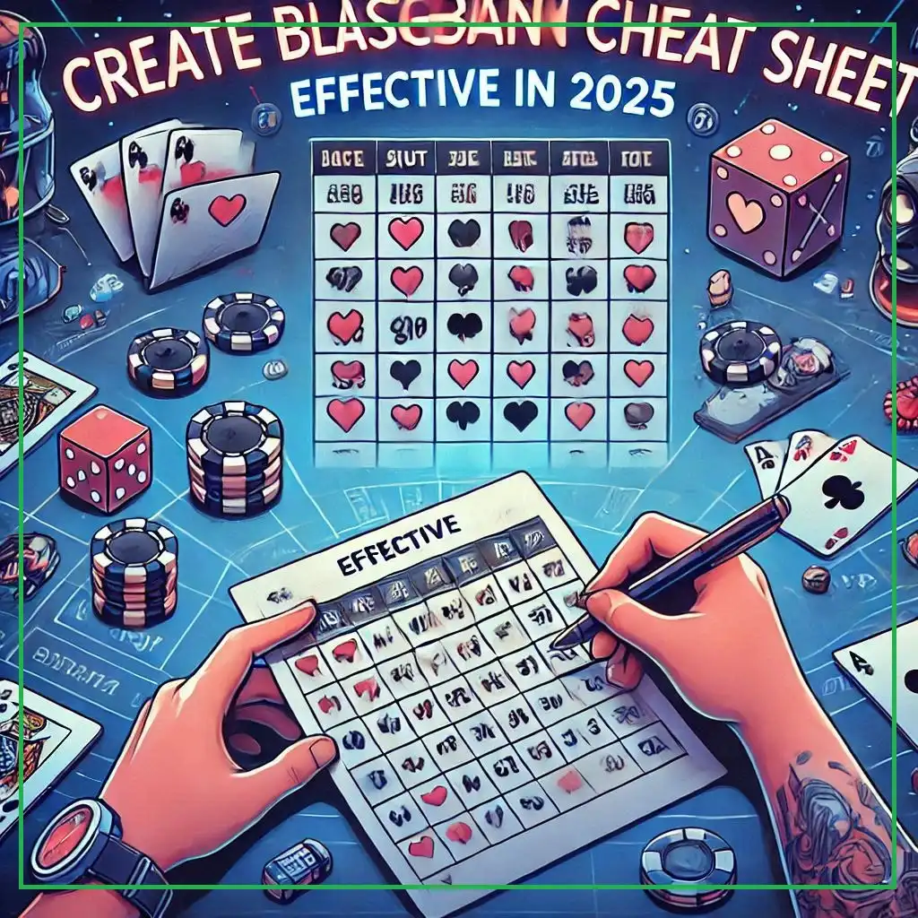 blackjack cheat sheet